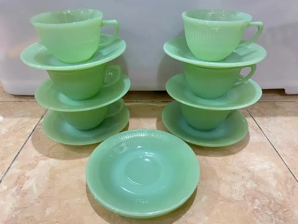 Set 6pcs fire king jadeite USA