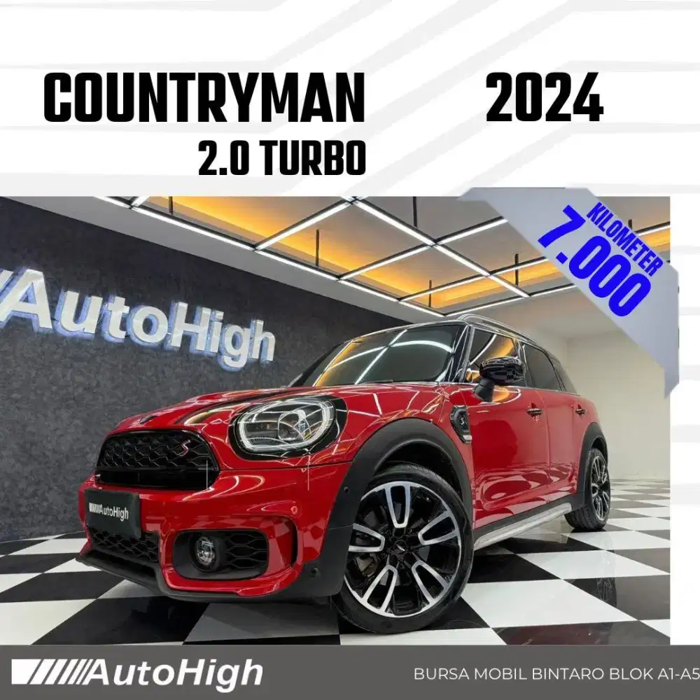 DP10% [Km7.000] Mini Cooper Countryman 2024 Red Reg 2025 #AUTOHIGH