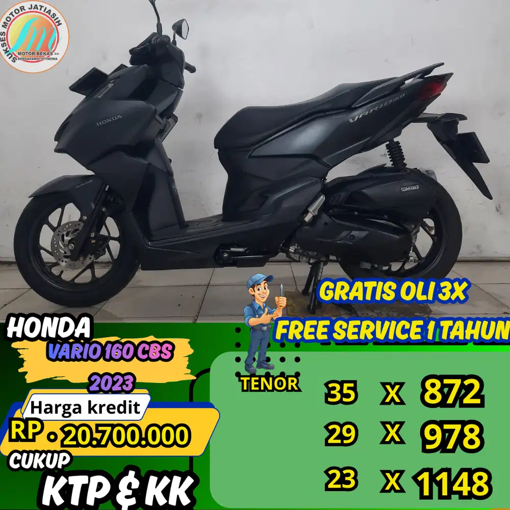 PROMO SPESIAL ANGSURAN TERMURAH PASTI ACC HONDA VARIO 160 CBS 2023