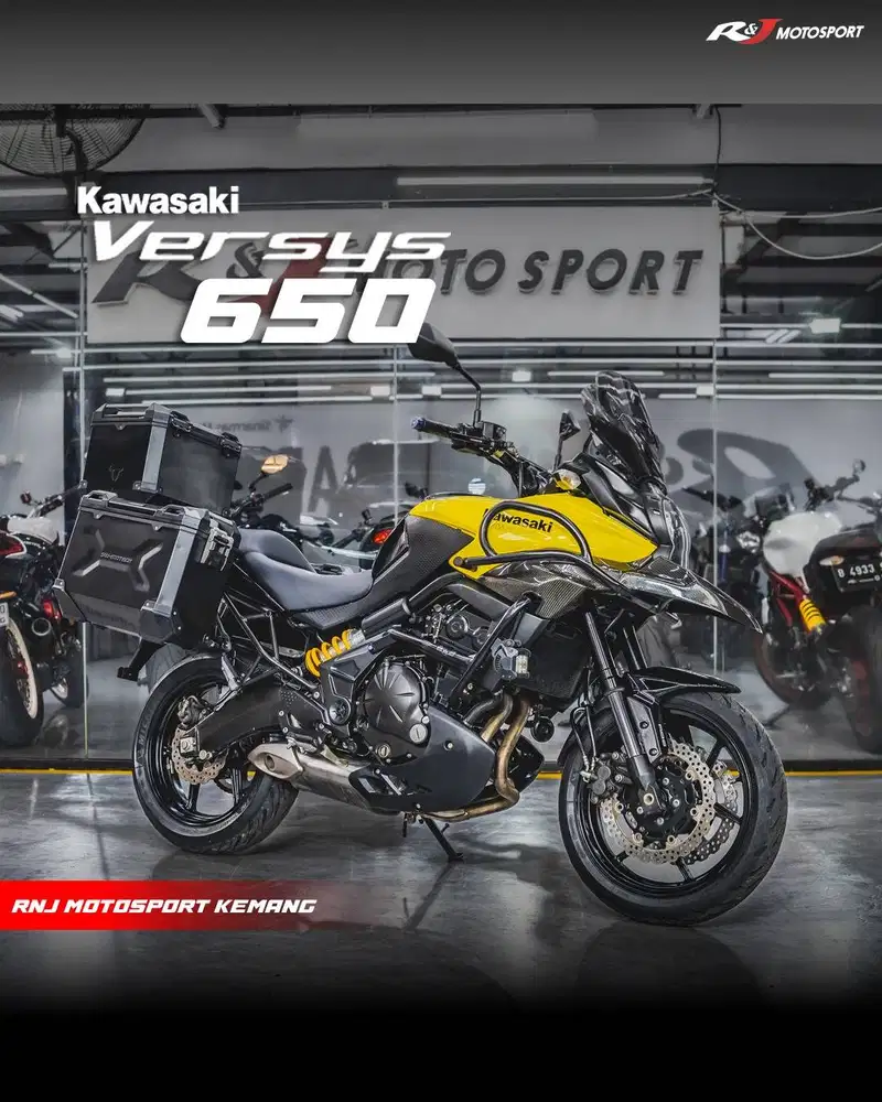 Kawasaki Versys 650 Km 16 000an Nik 2014 warna kuning Full Paper  ‎ ‎