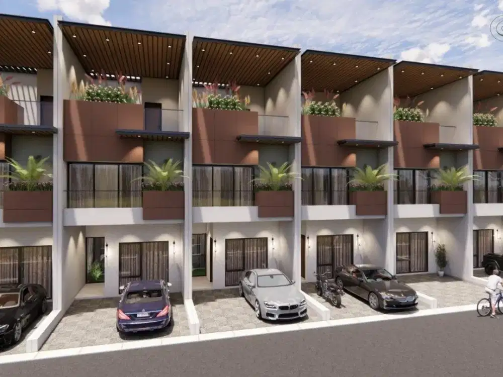 Rumah Premium 3 Lantai Bata Merah SHM Bebas Banjir Pondok Kelapa