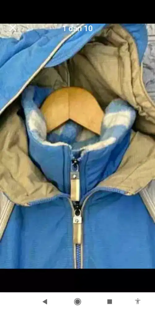 Jaket cagoule kantong Doraemon begadang