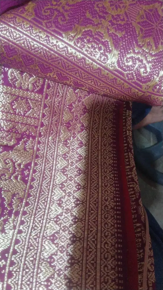Kain songket tenun palembang asli, 6umur 6thn terawat