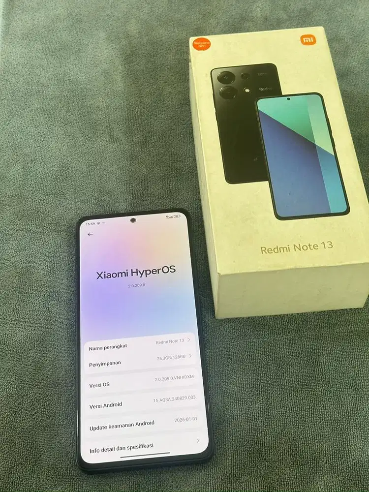 REDMI NOTE 13 8GB/128GB FULLSET ORI