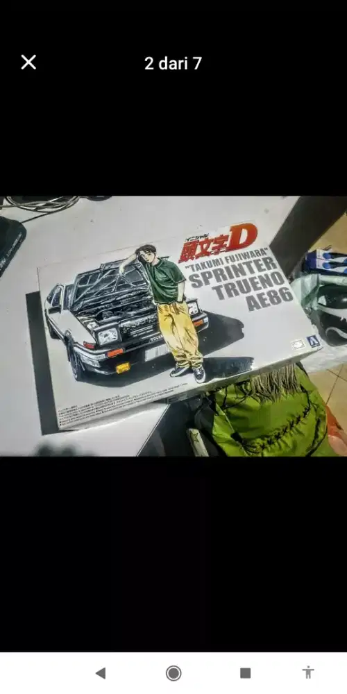 Aoshima 1/24 Fujiwara Takumi 86 Trueno  Mokit (Model Pajangan)