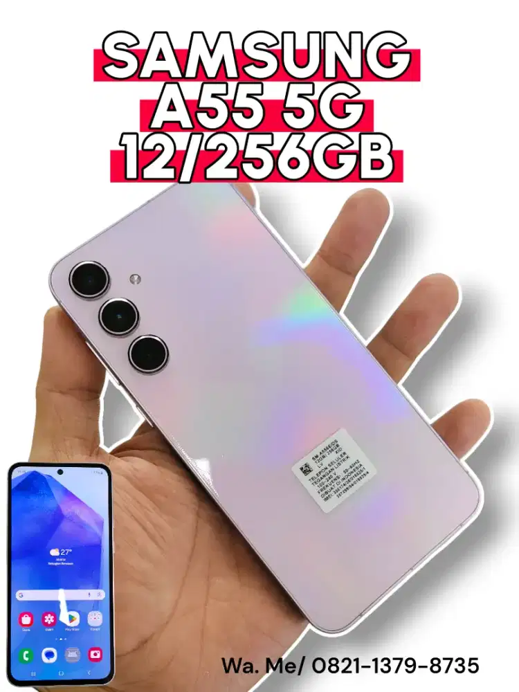 Samsung A55 5G 12/256GB Like new normal fullset sein