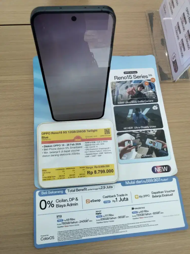 Ready Oppo Reno 15 5G 12/256GB #BisaCicilanPakaiKredivo