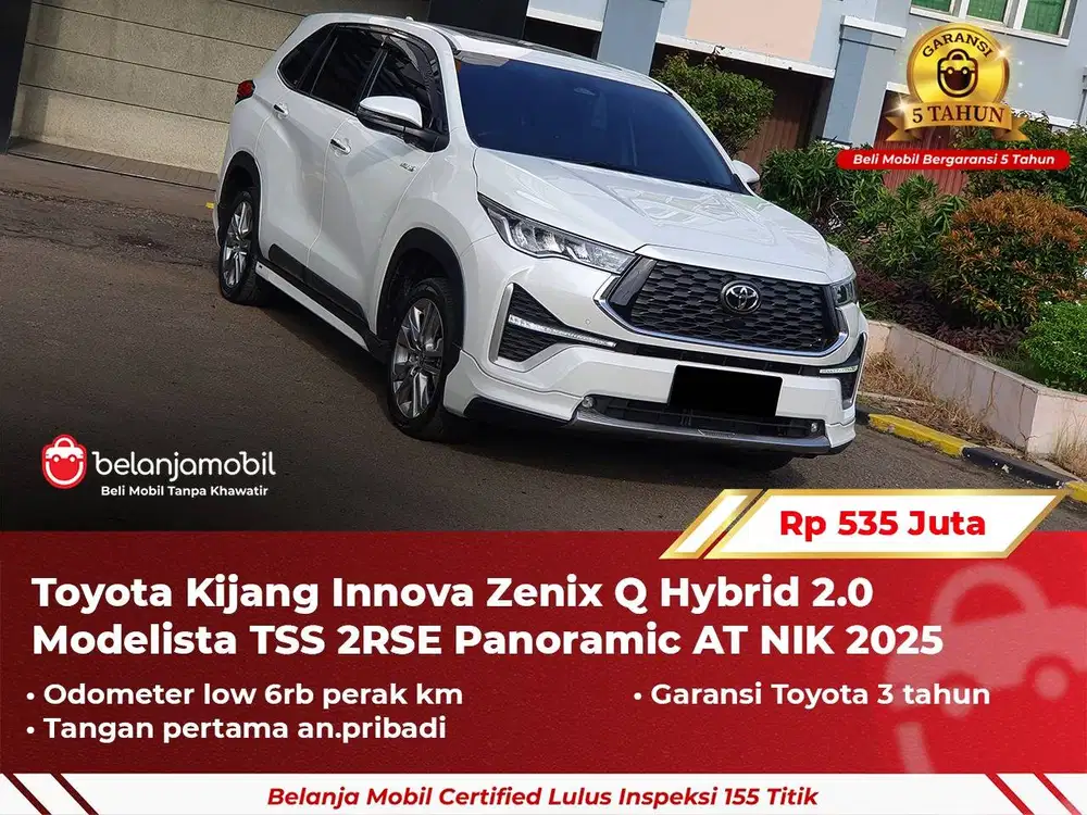 [GARANSI 5TH] Toyota Innova Zenix Q Hybrid 2.0 Modelista TSS 2025/2026