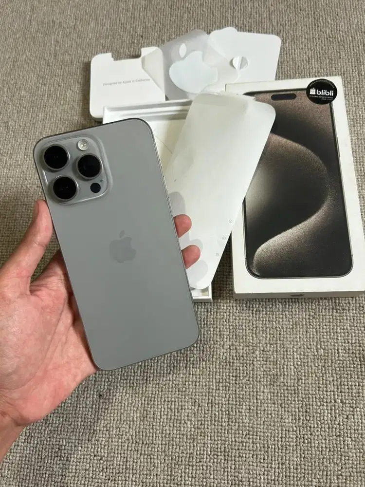 Iphone 15 promax 256gb ibox tompel dikit