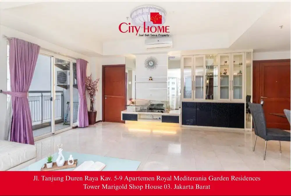 Disewakan Apartemen 3 Kamar Full Furnished, Siap Huni