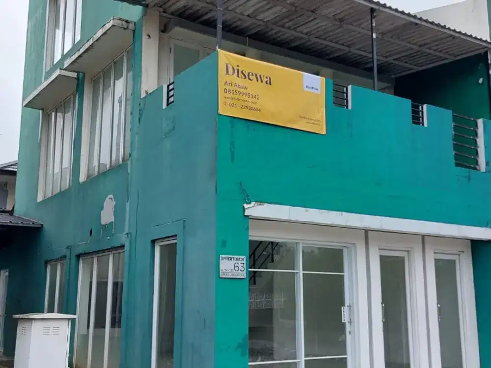 Ruko 3 lantai hook di Jungle Land Avenue, Sentul City, disewakan siap usaha cafe, restoran, kantor, strategis di tepi jalan utama