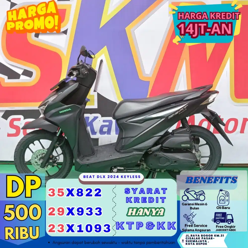 Promo dp 400rb kredit beat deluxe smartkey 2024