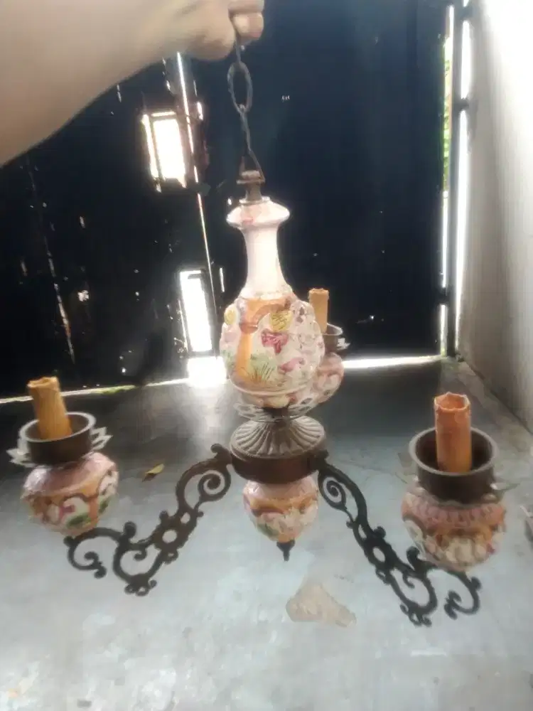 Lampu gantung antik palang 3