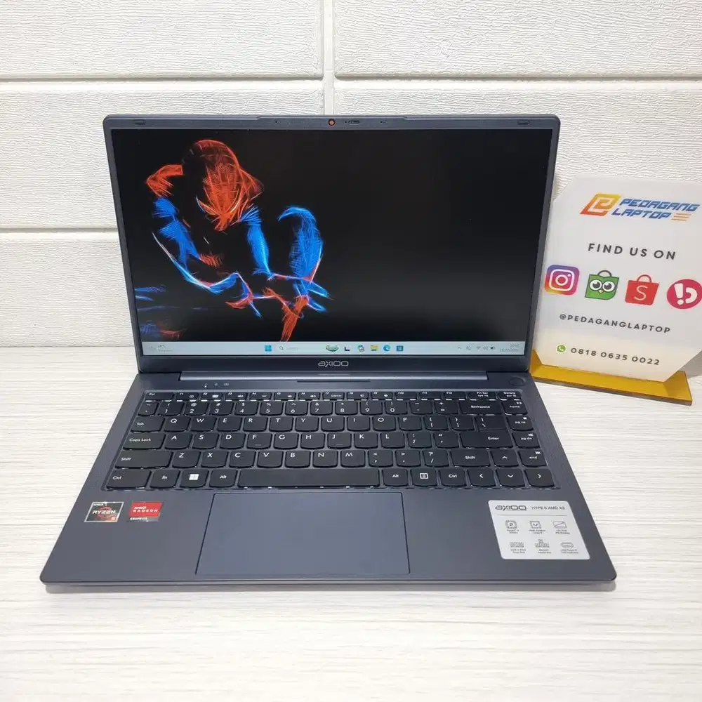 Laptop Axioo Hype 5 AMD X3 Ryzen 5-3500U 8GB/256GB FHD IPS LIKE NEW