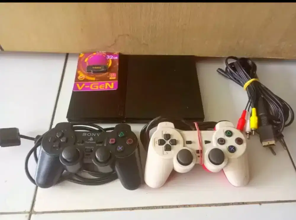 Jual PlayStation 2 slim game banyak siap main