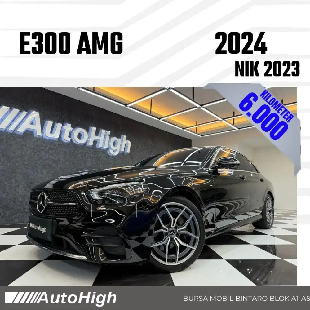 DP10% [Km6.000] E300 AMG 2023 Black Reg 2022 #AUTOHIGH