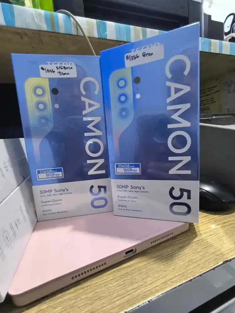 New tecno camon50 8+256 garansi resmi 1 tahun