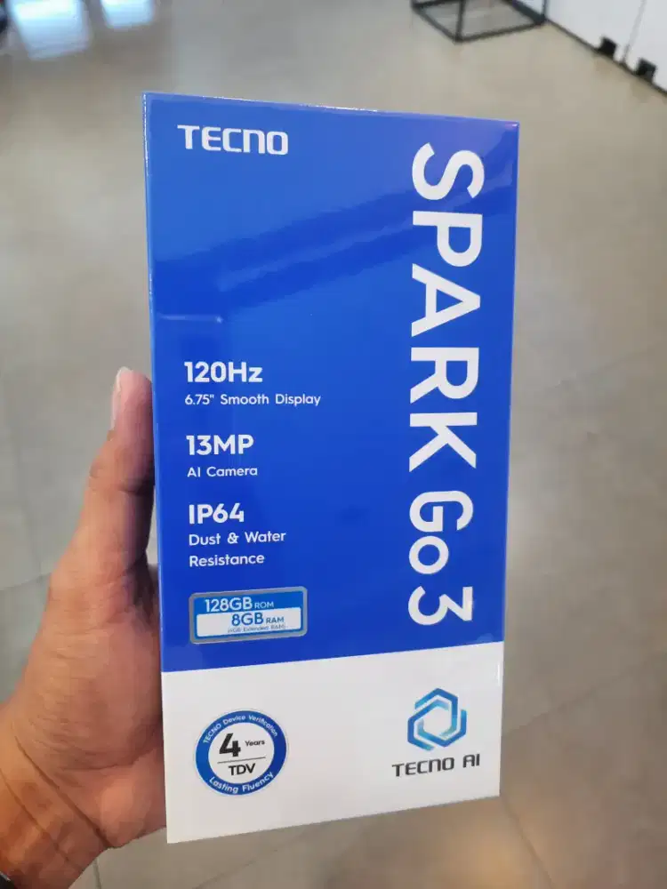 Tecno Spark Go 3 4/64 New Segel Garansi 1 Tahun