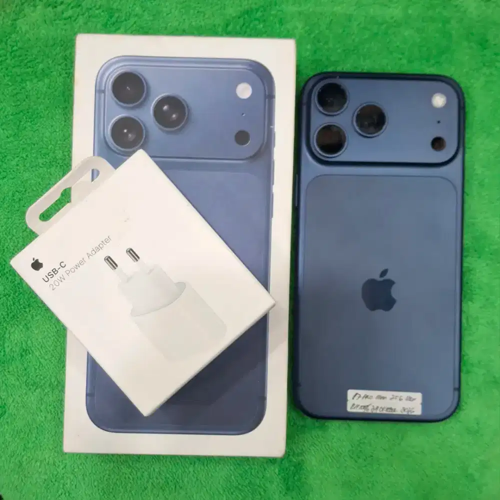 iPhone 17 Pro Max 256gb iBox Garansi oktober Free Adapter