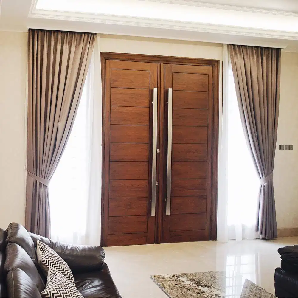 Cod Gorden Blackout Pasang Skat Klinik Hordeng Pintu Gordyn Vitrase