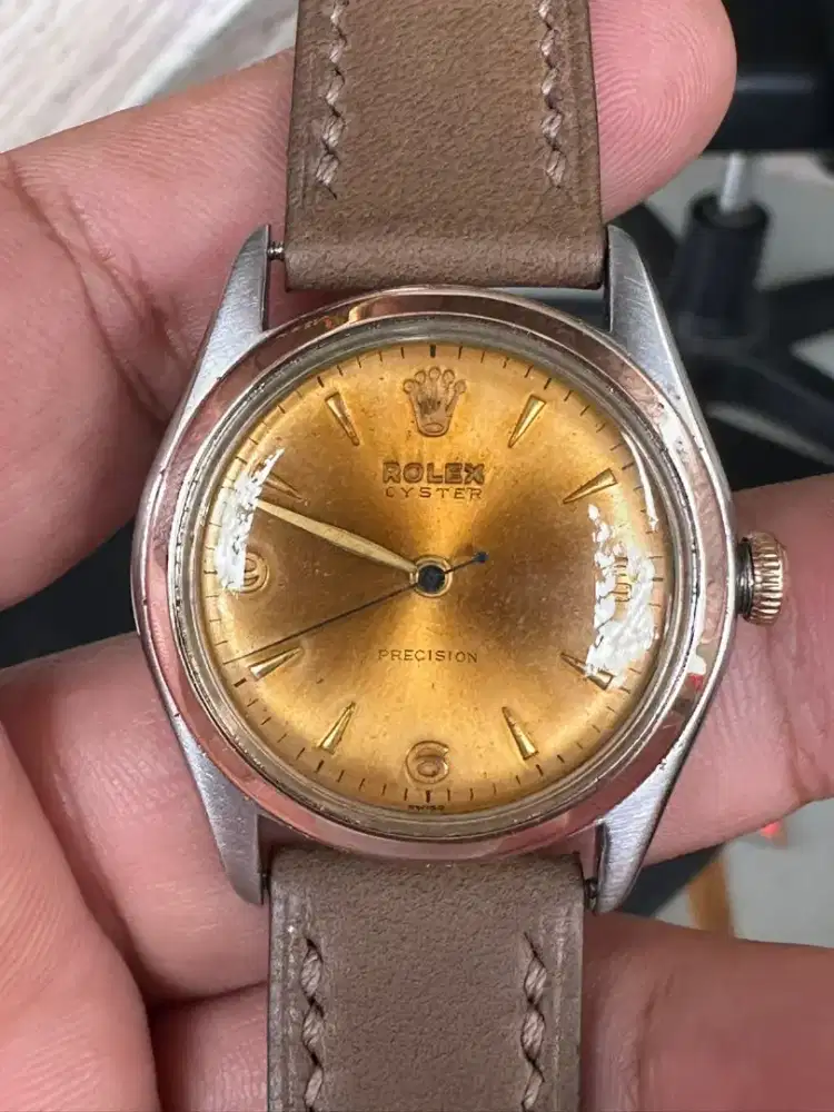 Rolex manual ring gold
