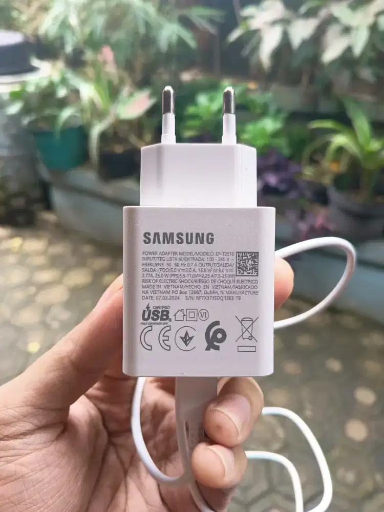 Charger samsung 25watt type c to type c fast charge