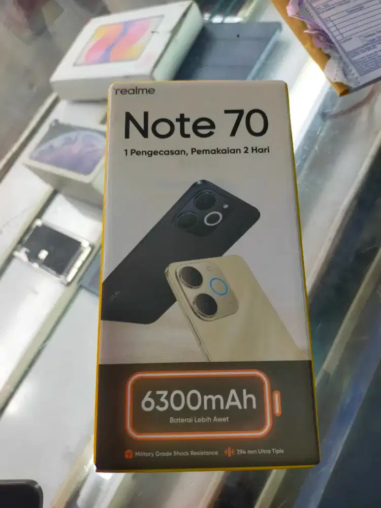 Jual hp secen real e note 70 ram 4+4/64gb