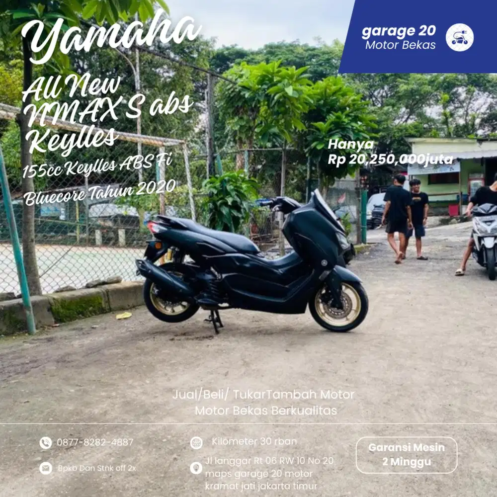 Yamaha NMAX S ABS 155cc Bluecore VVA_Fi Tahun 2020 Pajak Off