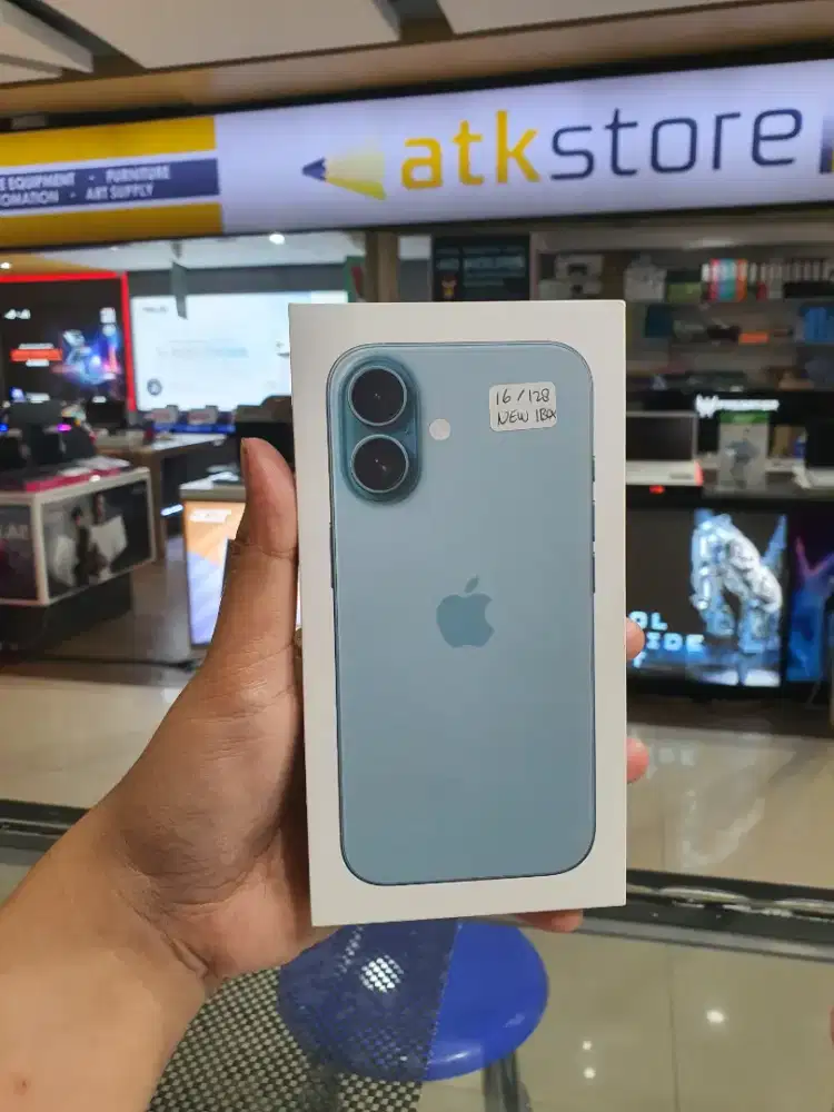 Iphone 16 128 GB resmi iBox NEW Gress warna Teal