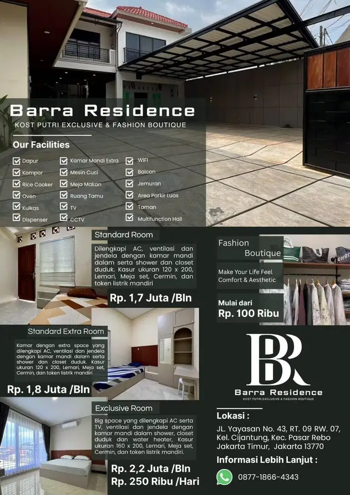 Kost Barra Residence Exclusive Room