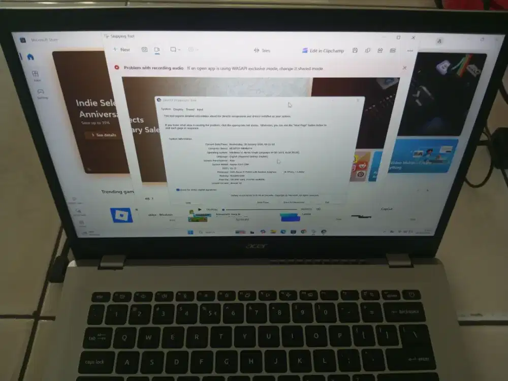 JUAL SUPER MURAH LAPTOP ASPIRE A314-23M MULLUUUUSSS