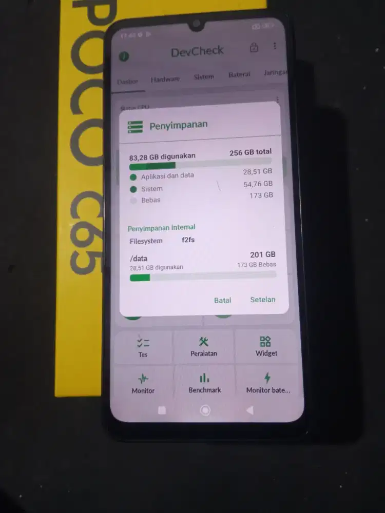 Poco c65 8/256 lengkap