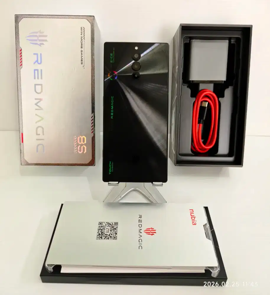 Nubia Red Magic 8S Pro 12/256 Gb Likenew100% Resmi 26Jan27  bisa TT/BT