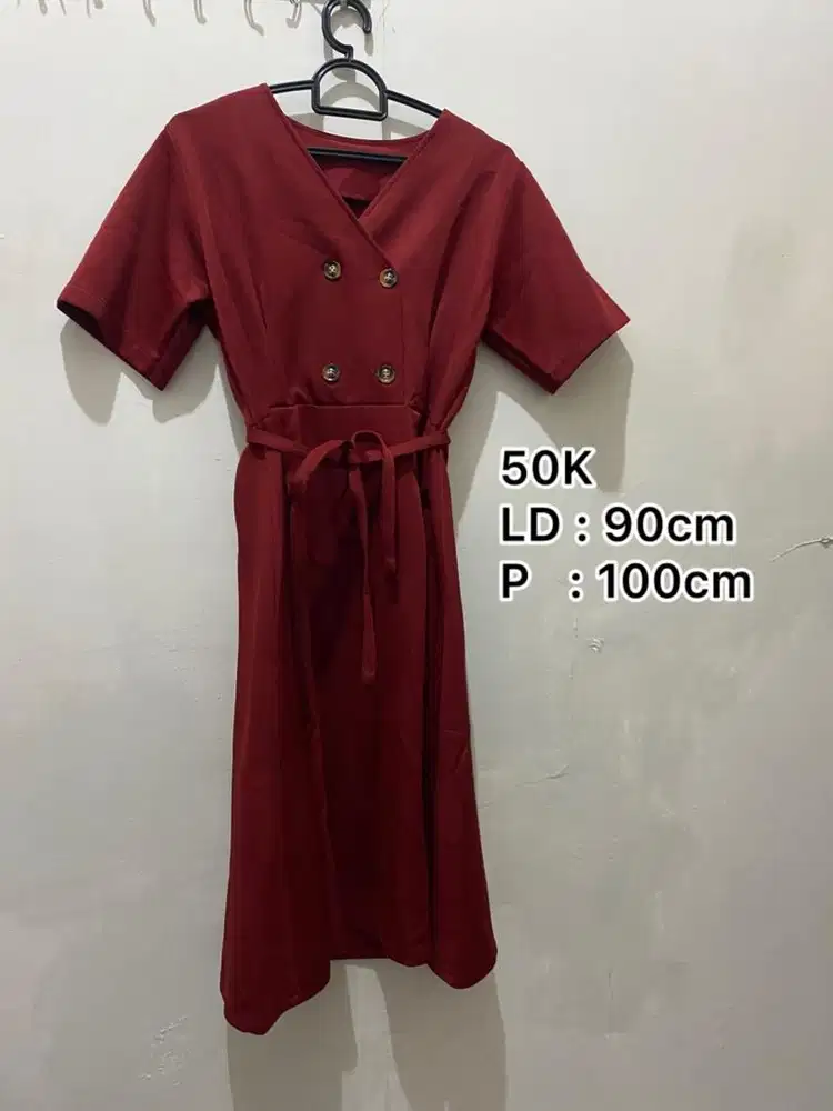 Preloved Dress Merah