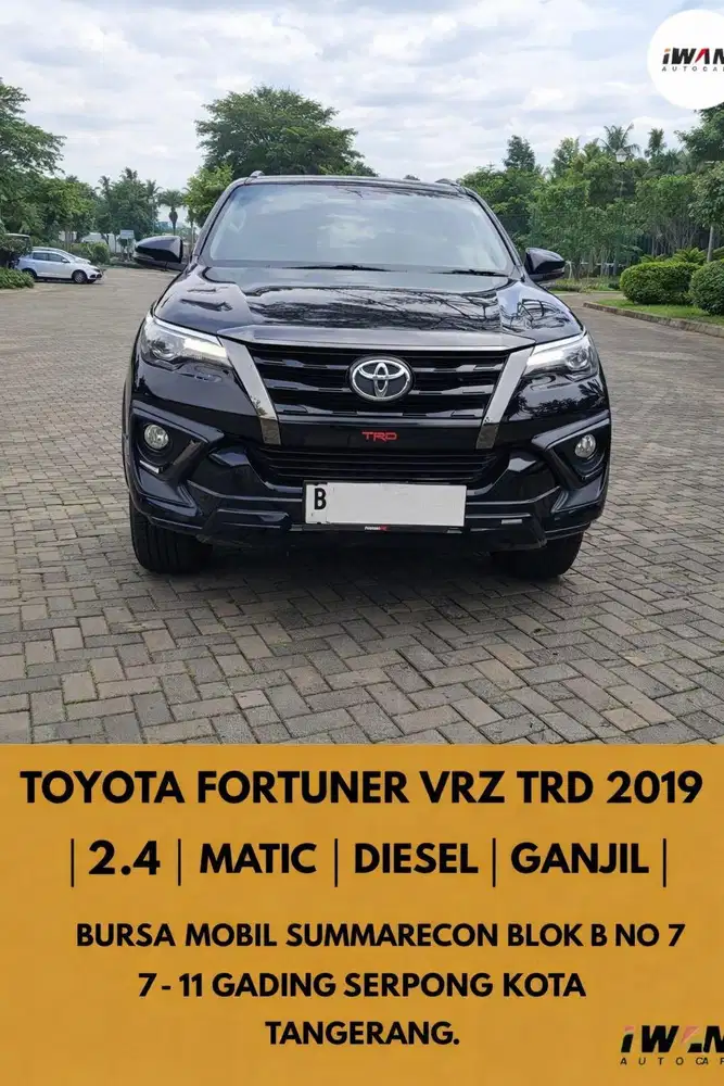 TOYOTA FORTUNER VRZ TRD 2.4 DIESEL 2019