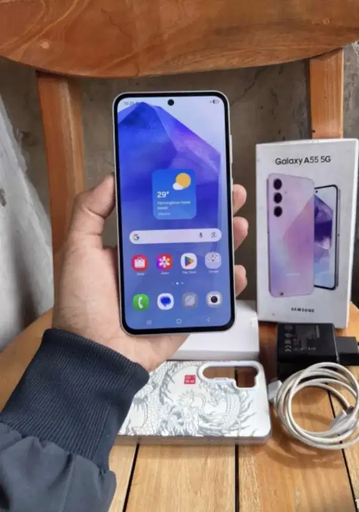 samsung A55 5G  ram 8/256 lengkap