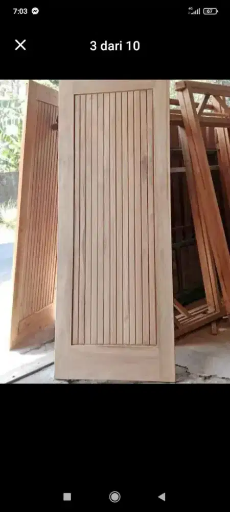 Pintu kayu jati