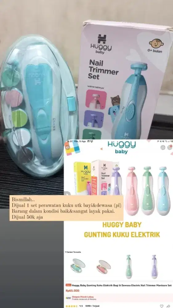Set perawatan kuku bayi/anak