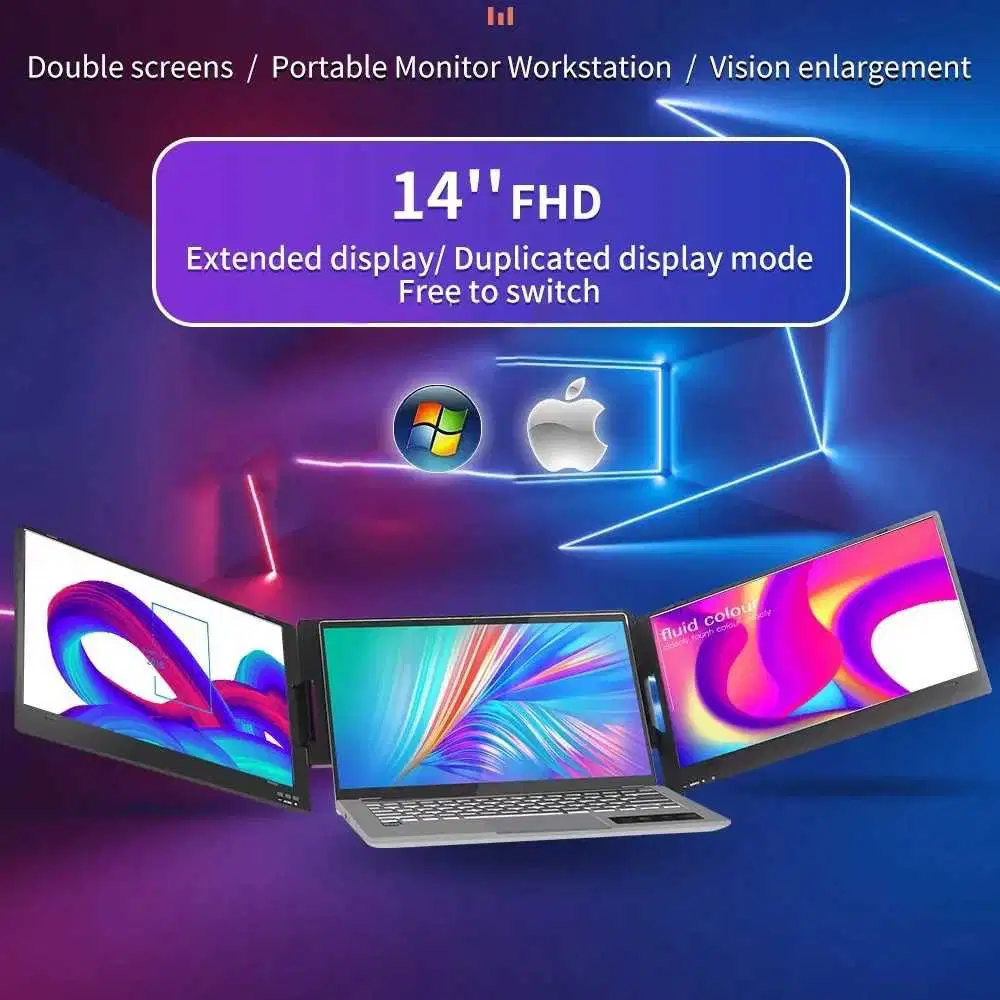 ApexWay Portable Monitor Dual Screen Extender Laptop 14 Inch IPS X90A