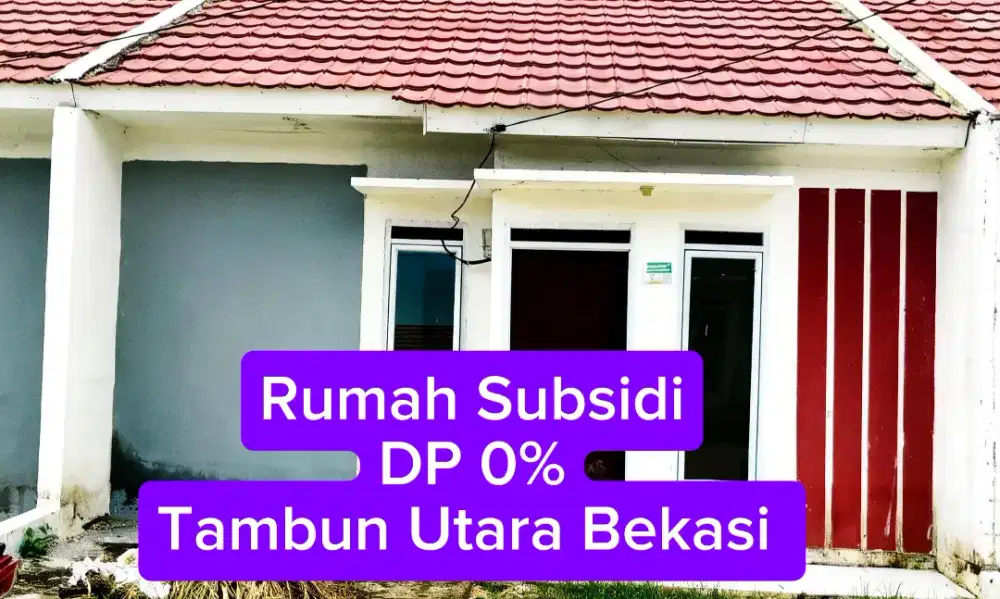 Rumah subsidi tanpa DP di Bekasi