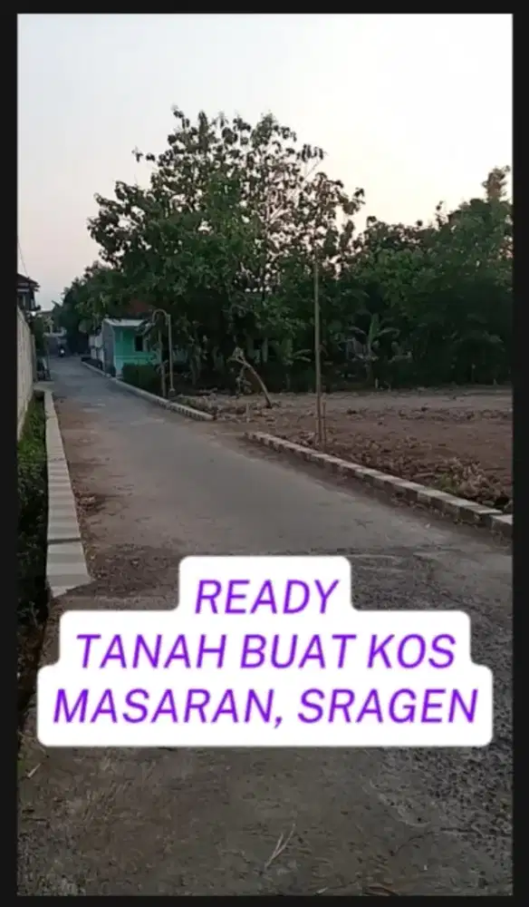 Termurah di Masaran dekat jl Nasional