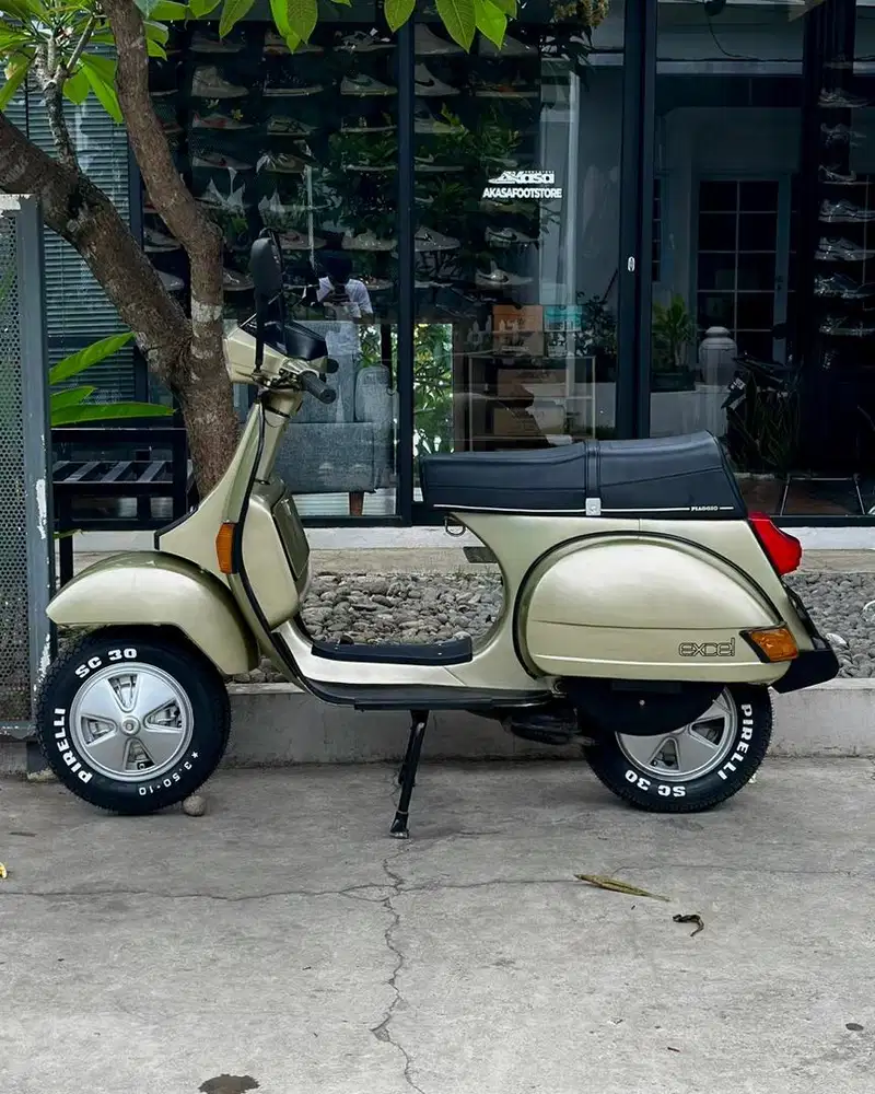 Vespa excel 1988 gold coklat metallic