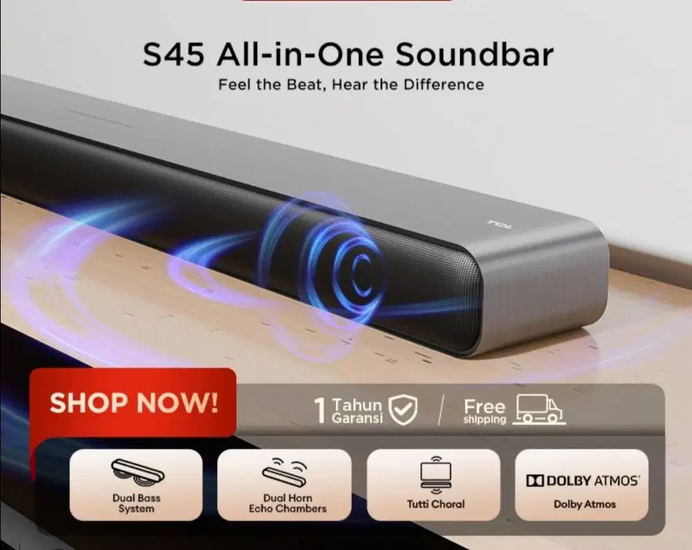 Soundbar TCL S45 BARU