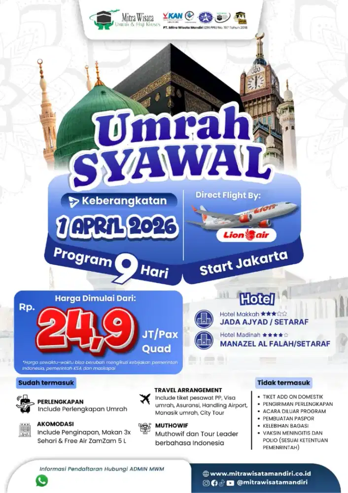 Umroh Syawal, Tabungan Umroh, Umroh Low Budget