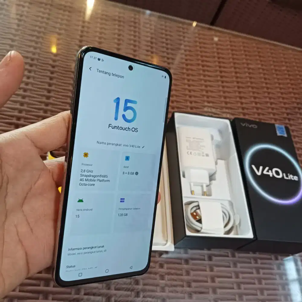 Vivo v40 lite 8+8/128 Fullset ori no minus