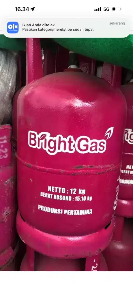 Tabung gas elpiji 12kg