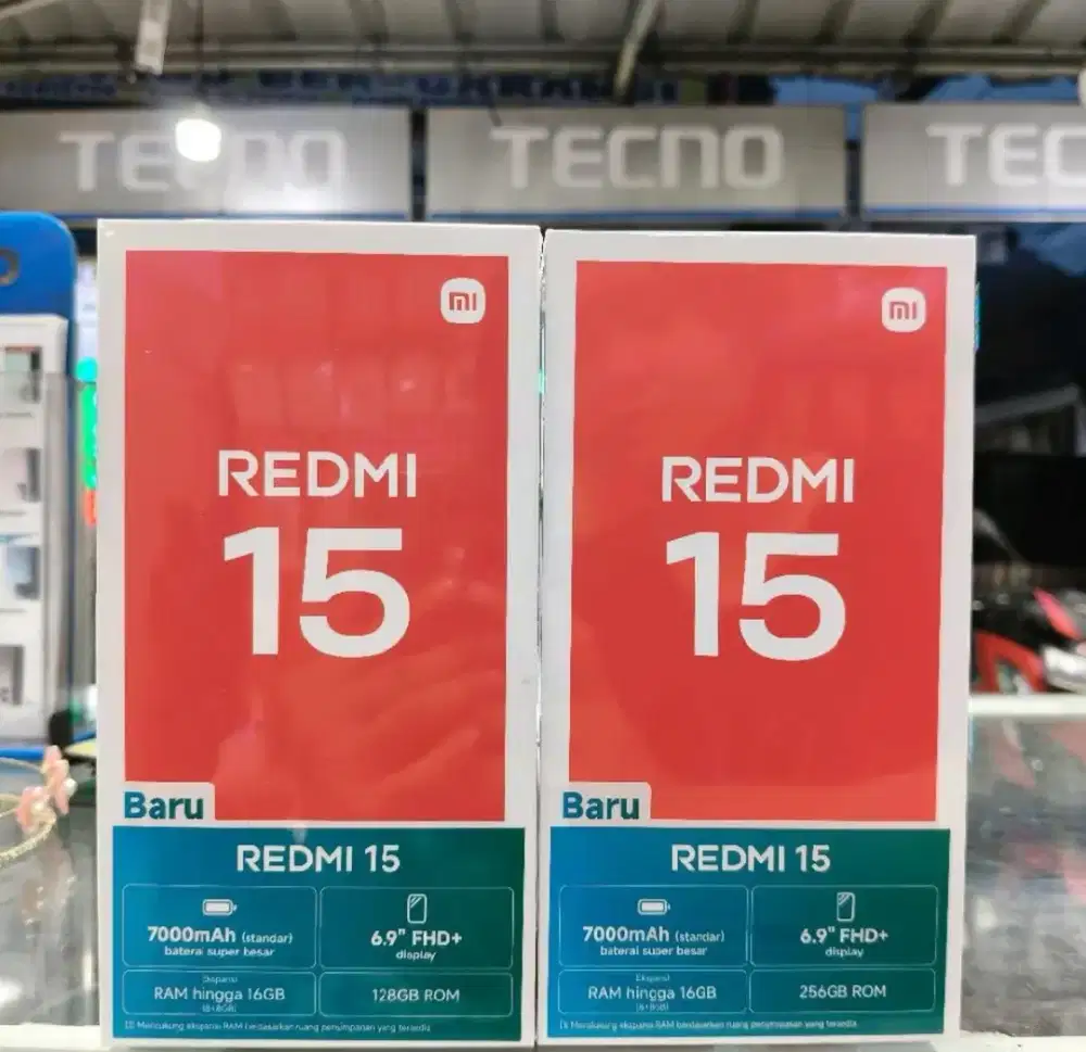 Redmi 15 8/256Gb batrai 7000mah RESMI