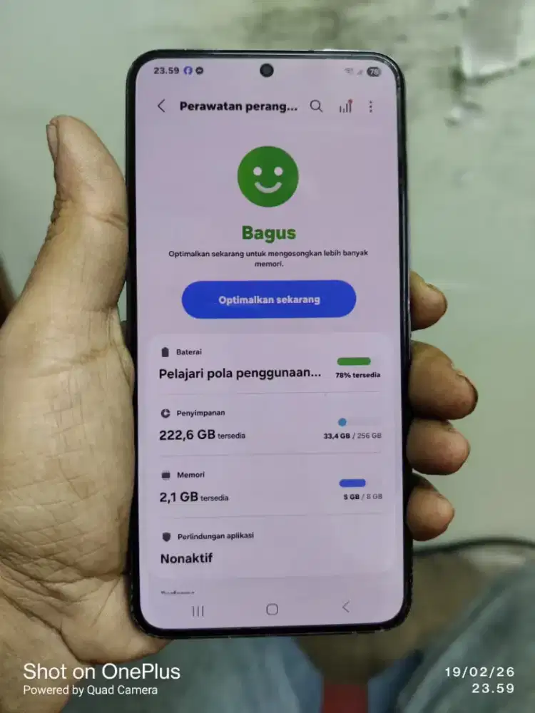 Samsung s22 5G 8/256 fullset resmi sein shadow tipis
