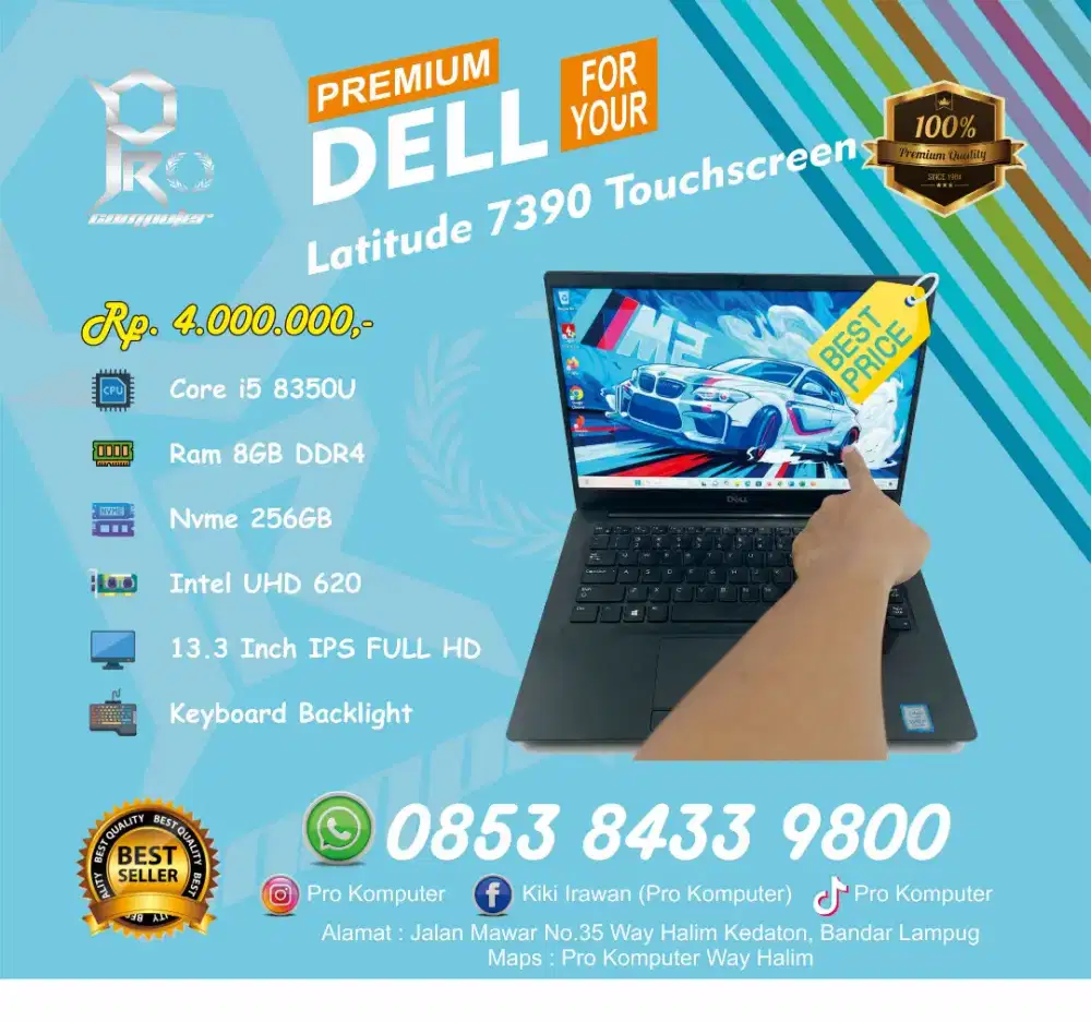DELL Latitude 7390 Touchscreen Prokomputer
