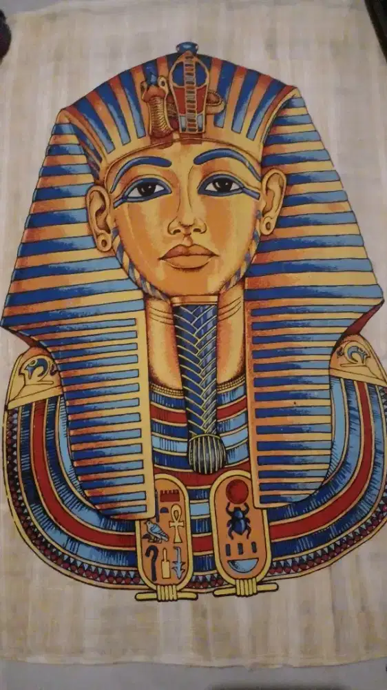 Vintage egypt papyros mesir kuni ramses II